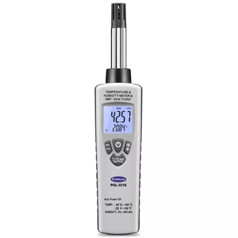 psicrometro digital termohigrometro pol 321s
