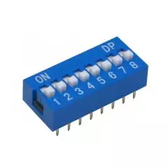 dip switch 8 vias