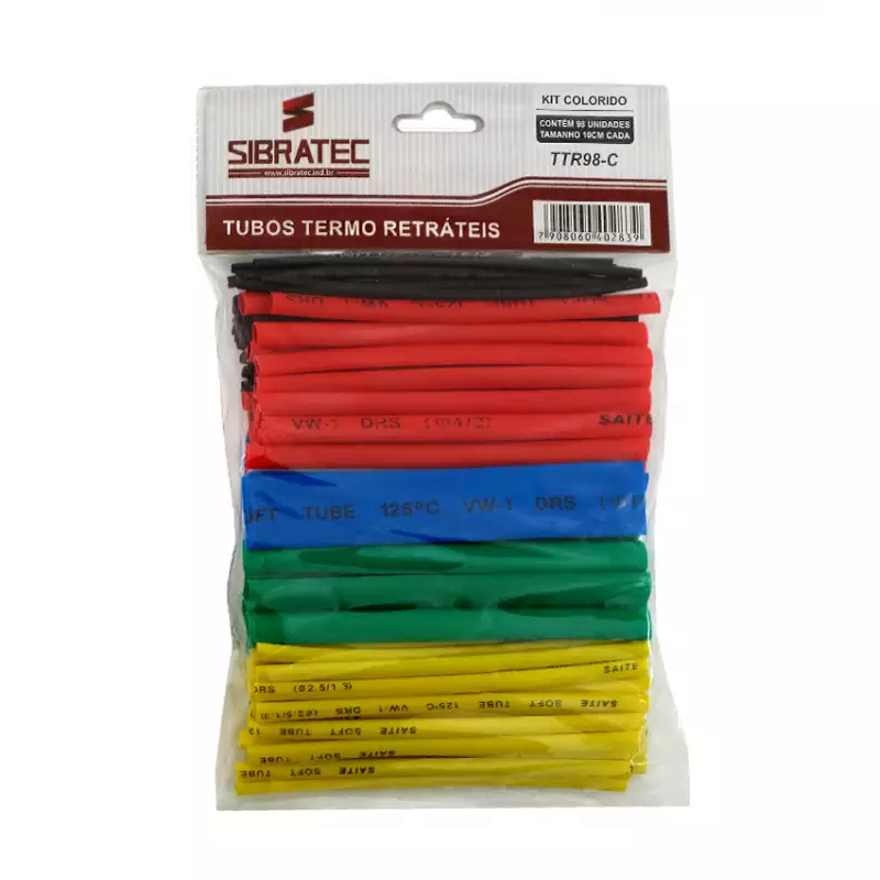 tubos termo retratil coloridos
