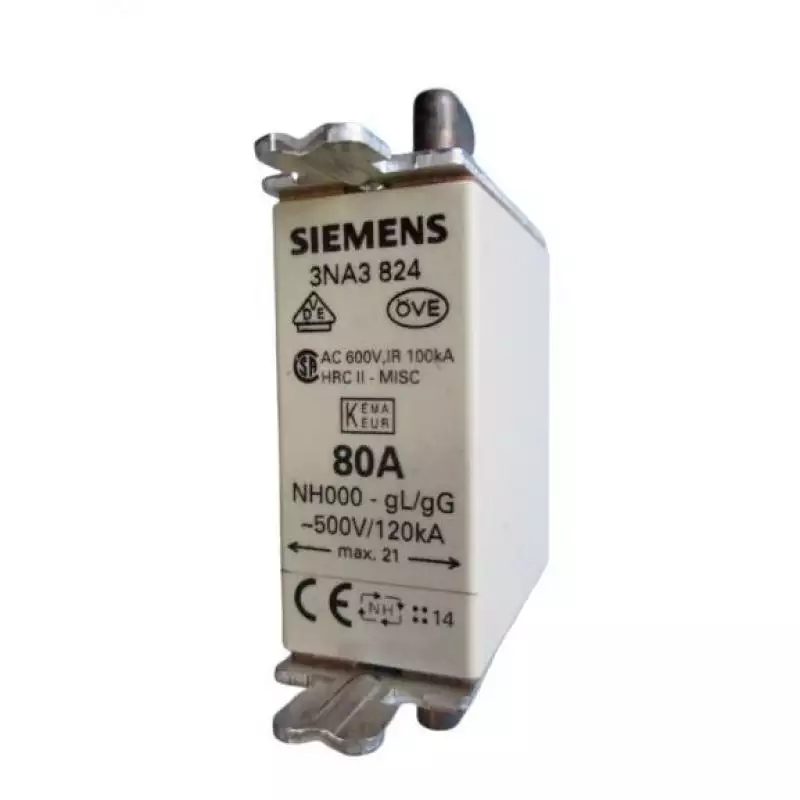 fusivel nh retardo 80a 500v 3na3 824 siemens