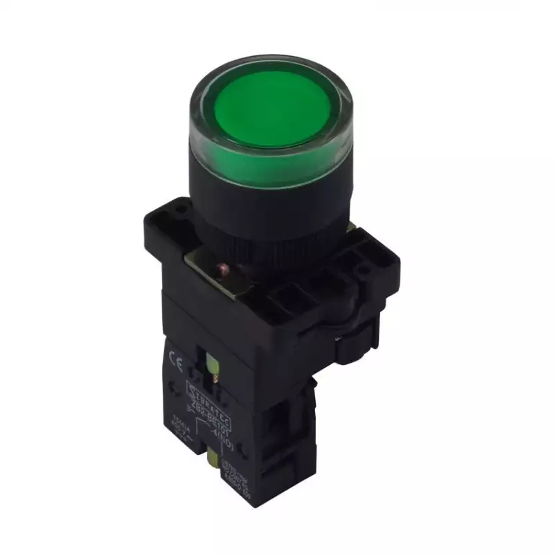botao de impulso iluminado